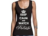 Damen Tanktop mit Druck Keep Calm and Watch Pretty Little Liars (L)