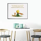 Dabbledown leinwand Bilder High-Definition der kleine Prinz Print Kinderzimmer Wandkunst Nordic Poster Aquarell Cartoon Bild Baby Boy Room 60X90CM