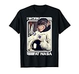 NASA I Work There Chimpanzee Graphic T-S