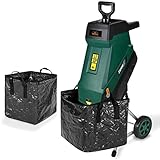 Gardebruk Messerhäcksler 2400W elektrisch max. 45mm Aststärke 2X 50L Beutel Gartenhäcksler Häcksler S