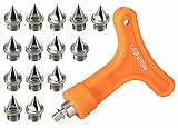 LAUFSTOFF Spikes Leichtathletik Ersatzdornen Spike-Nägel 6mm 14 Stück + Spike-Schlü