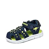 KangaROOS Unisex Baby K-Mini Sandalen, Dark Navy/Lime 4054, 25 EU