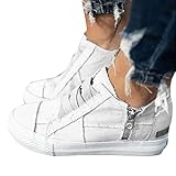 Spring Arch Support Schuhe Dicke Sohle Casual Canvas Schuhe mit Gummiband Verschluss Schnell Anlegen für Frauen Täglich Schuhe Frühling Canvas S