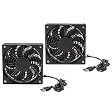 Socobeta PC-Kühler Lüfter 2 Stück Computergehäuse Lüftergehäuse Lüfter DIY für Computer-PC