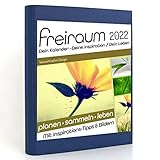Freiraum-Kalender classic | Wassertropfen Design, Buchkalender 2022, Organizer (15 Monate) mit Inspirations-Tipps und Bildern, DIN A5