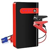 Starthilfe Powerbank, Starthilfegeräte für Autobatterien, Autobatterie-Starter, 12V 30000mAh Starthilfe Tragbare Powerbank Eingebaute LED-Taschenlampe & USB-Schnelllade-Notladeg