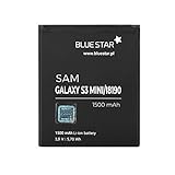 Bluestar Akku Ersatz kompatibel mit Samsung Galaxy S3 Mini I8190 1500mAh Li-lon Austausch Batterie Accu EB425161LU