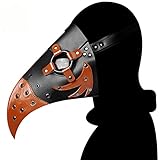 TRSX Halloween Arzt Maske für Halloween Party, Steampunk Vogelpest Arzt Maske für Männer Frauen Gothic Leder Maske Party (Color : Multi-Colored, Size : 32 * 21cm)