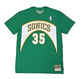 Mitchell & Ness Kevin Durant #35 Seattle Supersonics NBA Name & Number Tee Dark Green T-Shirt - XL