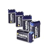 Varta High Energy 4922 Batterie High Energy 9V Block Batterien (geeignet für energieintensive Geräte) 5er Pack