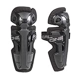 O'NEAL | Knie- & Schienbeinschutz | Kinder | Motocross Mountainbike BMX MX MTB | Robuste Plastikschalen, elastische Velcro®-Klettbänder | Pro II RL Carbon Look Knee Cups Youth | Schwarz | One S