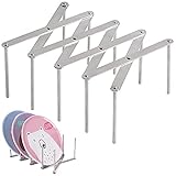 Topfdeckelhalter Einziehbares Deckelhalter Küchen Aufbewahrung Organisation Teller Zubehör für Küchen Und Grill Spareribs Halter Aus Edelstahl Zubehör für Küchen Und Grillzubehör Dampfer Rack