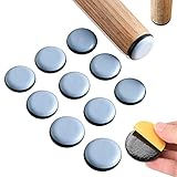10 kreisförmige Skateboards, selbstklebender Teflon-Stealth-Gleiter, Möbel- / Teppichgleiter, leicht auf Möbel- und Lebensmittelmaschinenrädern (2 cm) zu schieben, kann Möbel und Böden schü