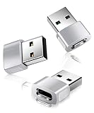 USB C Buchse auf USB Stecker Adapter 3 Stück,Typ C auf A Ladekabel Adapter für iPhone 12 13 Mini Pro Max,iPad 8 Air 4 2020 12.9 M1,iwatch Series 7,Samsung Galaxy Note S20 Plus,S21 21 Ultra A51 Z F