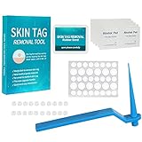 Rpanle Fibrom Entfernungsgerät für 2 mm bis 4 mm Stielwarzen, Muttermal Entfernen, mit 36 Skin Tag Remover Patch, Konische Kupplung, Spot Repair Hydrocolloid Patches Haut-Tag Abdecken Und Verberg