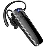 New Bee Bluetooth Headset Handy Ultraleichte kabellose In Ear Bluetooth Headset mit Stereo-Sound Freisprecheinrichtung für iPhone, iPad, Samsung, Huawei (Schwarz)