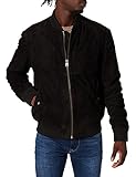 HUGO Herren Liku Lederjacke, Black1, M