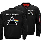 Herren Sweatshirt Bomberjacke Pink Floyd Print Lässiger Fliegeranzug Verdicken Winddichte Oberbekleidung Zip Jacken Tops Teen G