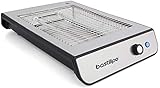 Bastilipo TPI-680 TPI-680 Flach-Toaster, 600 W, 6 Leistungsstufen, 2 Widerstände, Anti-Fingerabdruck-Stahl, Schw
