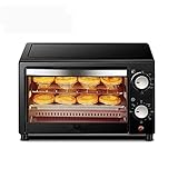 12L Mini-Ofen ，Toaster-Ofen 4 Scheiben 60-Minuten-Timer Multifunktions-Broil Toast Pizza Heißluft-Toaster-Ofen Nü