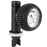 Gugxiom Barometer Manometer Druckprüfer, Fester Resist Abrieb PVC Luftdruckmesser Druckprüftisch Externes Silikagel zum Messen des Luftdruck