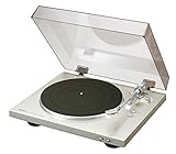 Denon DP-300 F Vollautomatischer Plattenspieler (Riemenantrieb, integrierter Vorverstärker) premium silb