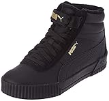 PUMA Damen Carina Mid WTR Sneaker, Black Black, 39 EU