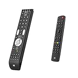 One For All Essence 4 Universal Fernbedienung TV - Steuerung von 4 Endgeräten & Contour TV Universal Fernbedienung TV - Smart TV - Funktioniert garantiert mit Allen Herstellermarken – URC1210