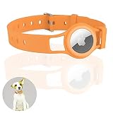 CUDU Schutzhülle Für Airtags (2021),Silikonk Pet Halsband Kompatibel mit Apple Airtag (8,2-15,5 Zoll), Einstellbarer Länge Mini Pet Halsbänder Hülle Für Anti-Verlust-Locator,GPS Track