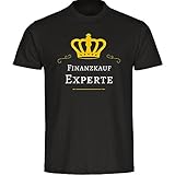 Multifanshop® Herren T-Shirt - Finanzkauf Experte - schwarz - Männer Shirt - Größe:5XL