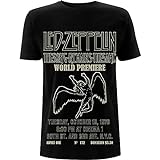 Led Zeppelin Herren Ledzeppelin_tsrts World Premiere_Men_bl_ts:2XL T-Shirt, Schwarz (Black Black), XX-Larg