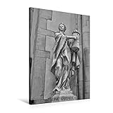 Premium Textil-Leinwand 60 x 90 cm Hoch-Format Heilige Barbara im St. Paulus Dom | Wandbild, HD-Bild auf Keilrahmen, Fertigbild auf hochwertigem Vlies, Leinwanddruck von kattob