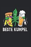 Beste Kumpel: Pizza Notizbuch Mit 120 Gepunkteten Seiten (Dotgrid). Als Geschenk Eine Tolle Idee Für Pizzaliebhaber Und Peperoni F
