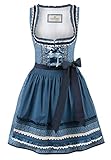 Stockerpoint Damen Dirndl Angelica Kleid für besondere Anlässe, blau, 34