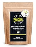 Biotiva Brennnesselblätterpulver Bio 500g - Brennesselpulver - gemahlene Blätter - 100% Bio Brennnessel-Kräuter - Abgefüllt und kontrolliert in Deutschland (DE-ÖKO-005)