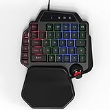 DarkWalker FO221 - Gaming Keypad, Gaming Tastatur, Gamepad mit Membranen Tasten, 8-Wege Programmierbare Joystick