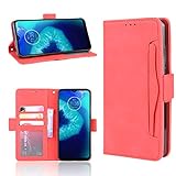 Snow Color Moto G8 Power Lite Hülle, Premium Leder Tasche Flip Wallet Case [Standfunktion] [Kartenfächern] PU-Leder Schutzhülle Brieftasche Handyhülle für Motorola Moto G8 Power Lite - COBYU020696 R