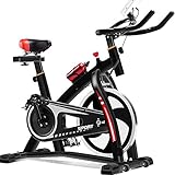 BETTER ANGEL LE Ergometer Liege- Heimtrainer Mit Magnetbremse, Pulssensoren Und LCD-Display, 8 Widerstandsstufen, Sitzergometer Mit Rückenlehne Für Zuhause, Armauflage,Gepolsterte (Black)