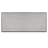 Schöner Wohnen Kollektion strapazierfähige Schmutzfangmatte Miami – getuftete Fußmatte 67x150 cm in Grau – waschbarer Saub
