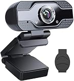 ZILNK Webcam mit Mikrofon, 1080P USB Kamera für PC oder Laptop, Plug und Play,Widescreen- und Aufnahmeunterstützung Streaming Computer Webkamera für Videoanrufe, Konferenz,Skype,Netmeeting,YouTub