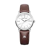 Maurice Lacroix Damen Analog Quarz Uhr mit Leder Armband EL1094-SS001-110-1