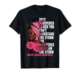 I'm The Storm Black Women Brustkrebsband, Pink T-S