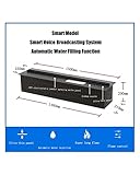 Mehrfarbiger 3D-Zerstäubungskamin für Zuhause, Dekoration, elektronischer Dampfbefeuchter, simulierte Flamme, eingebetteter Kamin (Größe: Intelligent 1500 x 250 x 200)