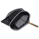 Pool-Blatt-Rechen, Blattnetz-Skimmer, Wasser schnell ablassen 24,5X45,7 cm für Mesh-Tuch für für Schwimmbad für T
