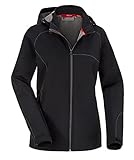 Fifty Five Leichte Damen Sommer Softshell Jacke Hazel Schwarz 42 Wasserdichte Funktionsjacke Mit Kap