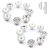 16 Stück Vintage Keramik Möbelgriffe Möbel Knöpfe Schrankknopf Türgriffe Porzellan Griff f. Apothekerkommode /Shabby Chic Kommode Antik