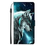 Hongjian Schutzhülle für Samsung Galaxy Xcover 4, PU-Leder, Flip + TPU Soft Silikon Case C