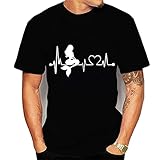 T-Shirt Herren Bedrucken Kurzarm Shirt Herren Lässig Mode All-Match Tops Herren Sommer Regular Fit Rundhals T-Shirt Herren Komfortabel Atmungsaktiv Sportshirt H