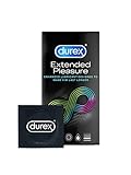 Durex Extended Pleasure Kondome – Aktverlängernde Kondome mit 5% benzocainhaltigem Gel für länger andauerndes Sexvergnügen - 10