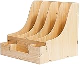 WEDF Aktenschränke Aktenhalter Produkt Lieferzyklus Großes Fassungsvermögen Büro Vielseitige Aufbewahrungsbox Kreative Holzverbundplatte Outdoor-Reise-Bücherregal (Color : Teak Color) (Teak Color)